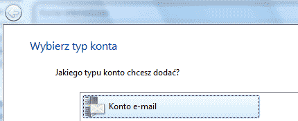Poczta Windows, dodaj nowe konto e-mail
