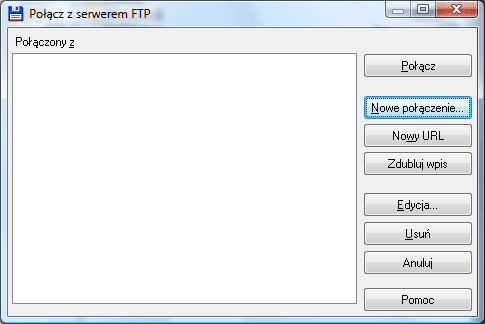 Nowe połączenie FTP w TotalCMD